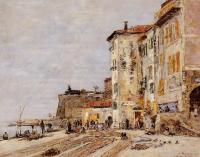 Boudin, Eugene - Quay at Villefranche